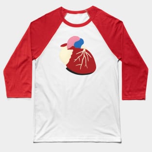 Human Heart Baseball T-Shirt